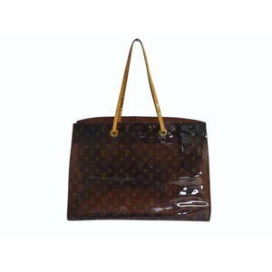 Louis Vuitton Cabas Tote Bag Cruise Line Vinyl Leather Brown